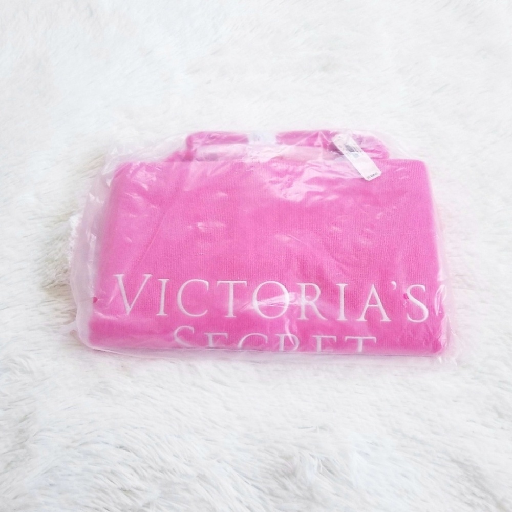 NWT Victoria's Secret Pink Terry Cloth Tote Bag
